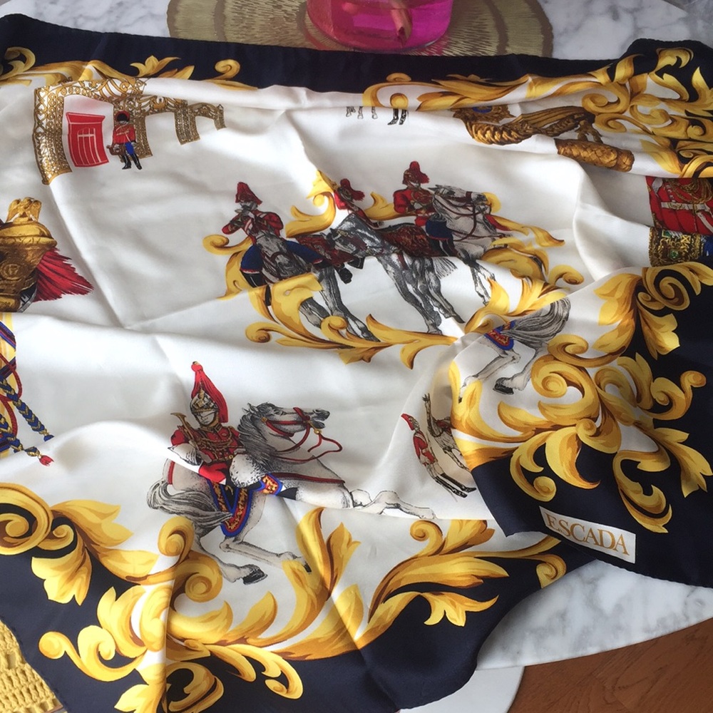 Large silk scarf